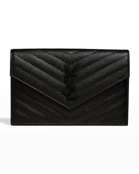 ysl large flap wallet|YSL small wallet on chain.